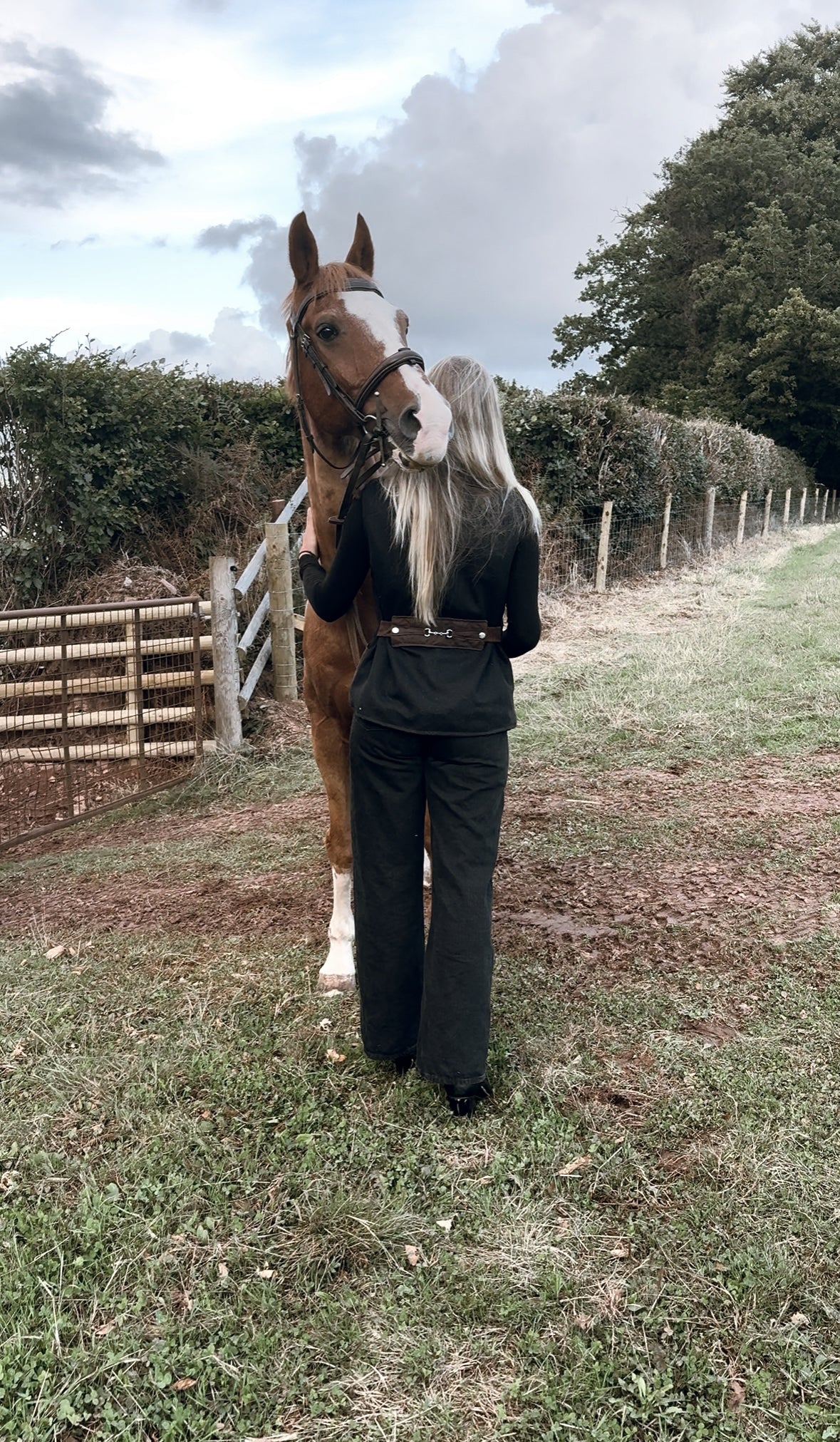 Pre order - Horse-bit Tweed Gilet- Black and Tan