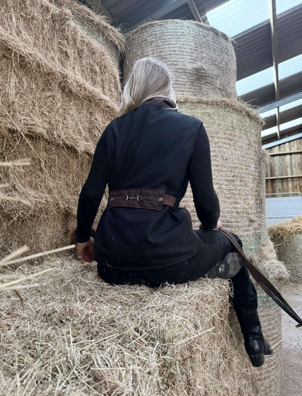 Pre order - Horse-bit Tweed Gilet- Black and Tan